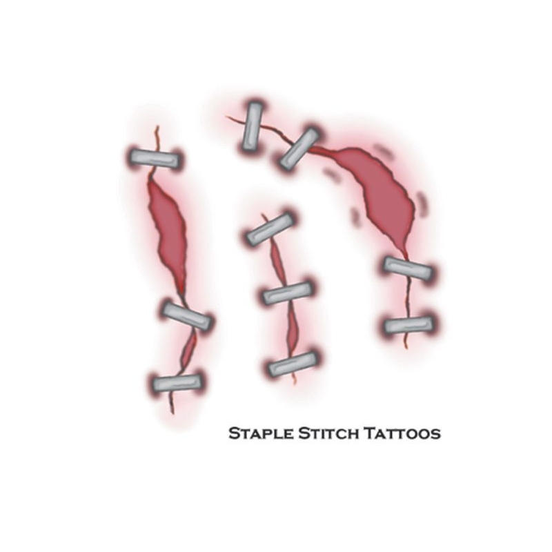 stapler in jello tattoo｜TikTok Search